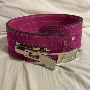 FLEXZ FITNESS Leather Weight Lifting Lever Belt for Powerlifting Men & Women